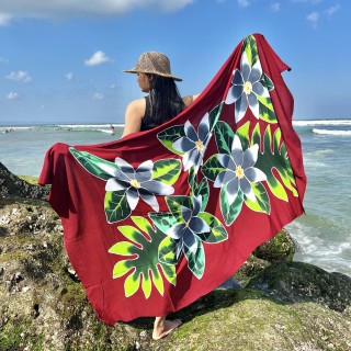 New summer rayon sarongs pareo handpainted originally made in bali by balinese artisans